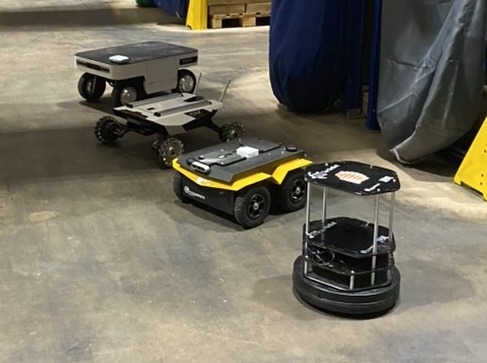 Robots in warehouse